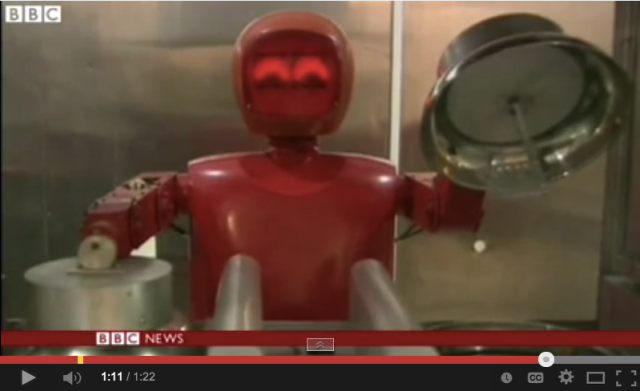 There’s a restaurant in China where all the food is prepared and served by robots
