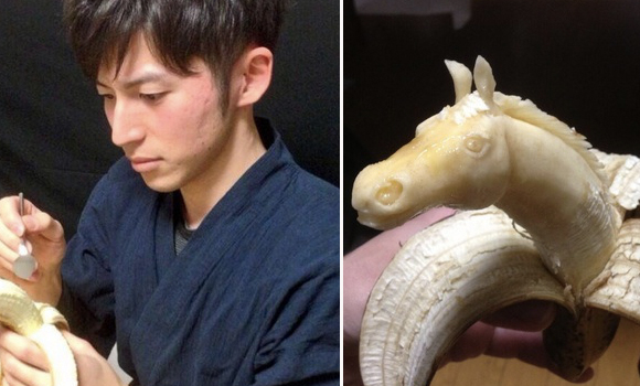 Interview with a banana carving master: We get advice on the art from Keisuke Yamada