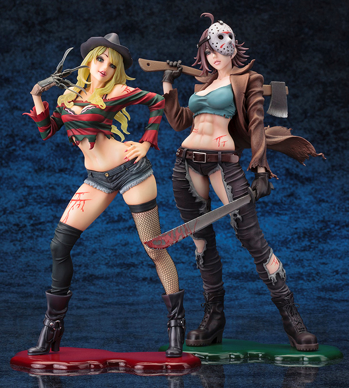 Sexy Models Of Jason Voorhees And Freddy Krueger Arrive To Terrify Arouse And Confuse Fans