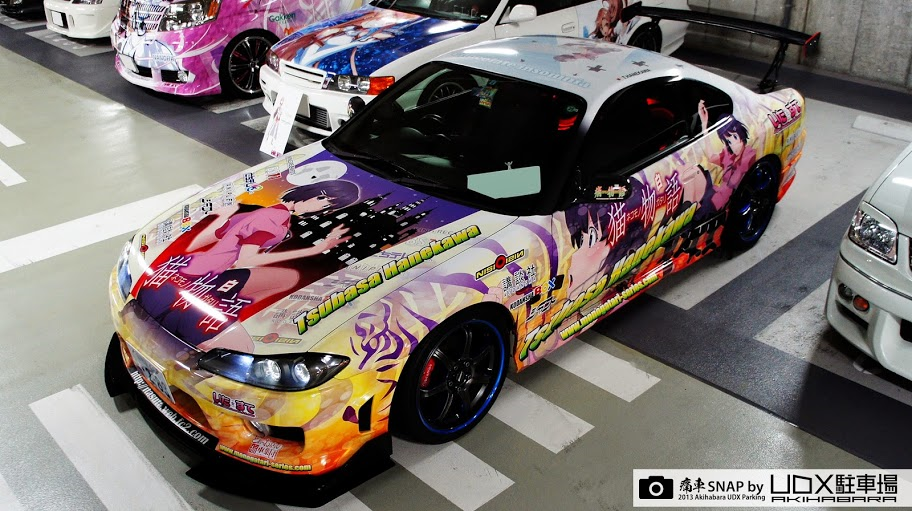 Every weekend is an itasha car show at Akihabara’s UDX parking garage ...