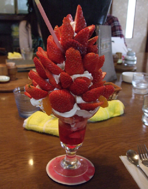 Crazy towering parfaits of cafe Strawberry live up to the restaurant’s ...