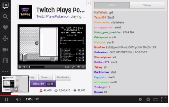 TwitchPlaysPokemon- Here's one of the weirdest subcultures on Google's video game streaming acquisition11