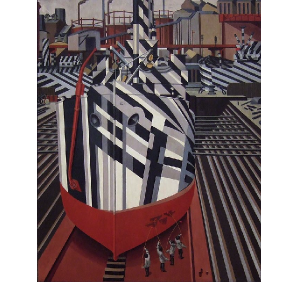 Dazzle-ships_in_Drydock_at_Liverpool