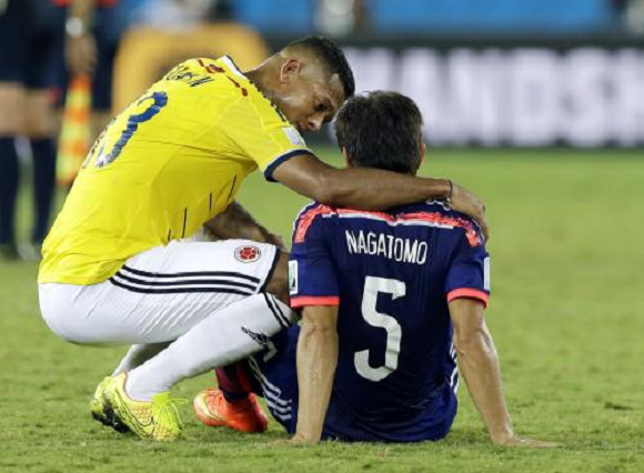 Colombia beats Japan, still picks up a few Japanese supporters for its inspiring sportsmanship