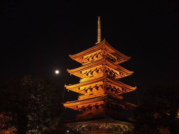 Tōji, Tō-ji, Touji, Tou-ji temple, 5 story pagoda, Buddhist, Japanese, Japan Kyoto 京都　東寺　五重塔