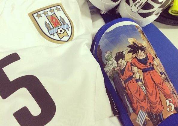 Uruguay midfielder harnesses the power of DBZ to protect his shins