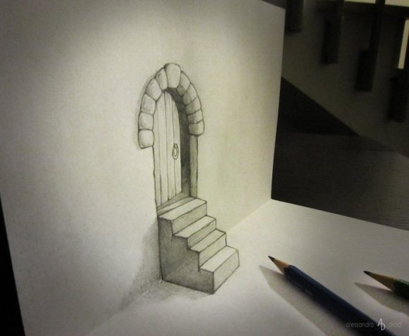 19 pencil drawings that trick your mind into thinking they're 3-D