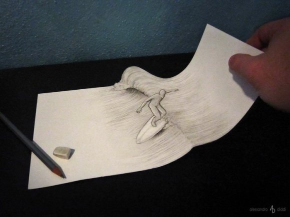 19 pencil drawings that trick your mind into thinking they're 3-D15