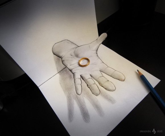 19 pencil drawings that trick your mind into thinking they're 3-D3