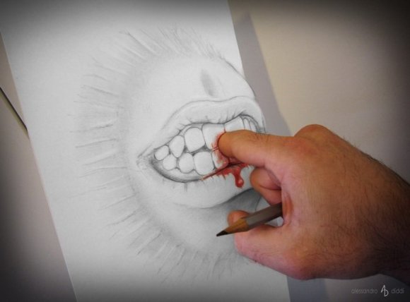 19 pencil drawings that trick your mind into thinking they're 3-D8