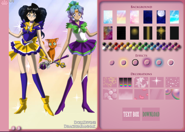 Create your own Sailor Moon heroines with the awesome Sailor Senshi Maker