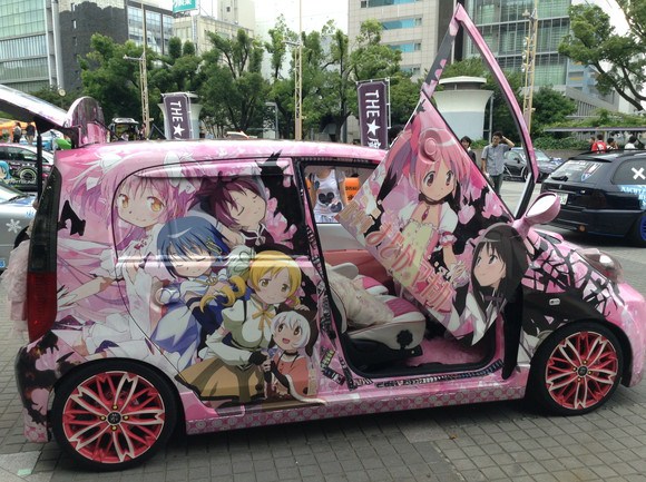 Itasha show at World Cosplay Summit lets cars get in on the anime costume fun