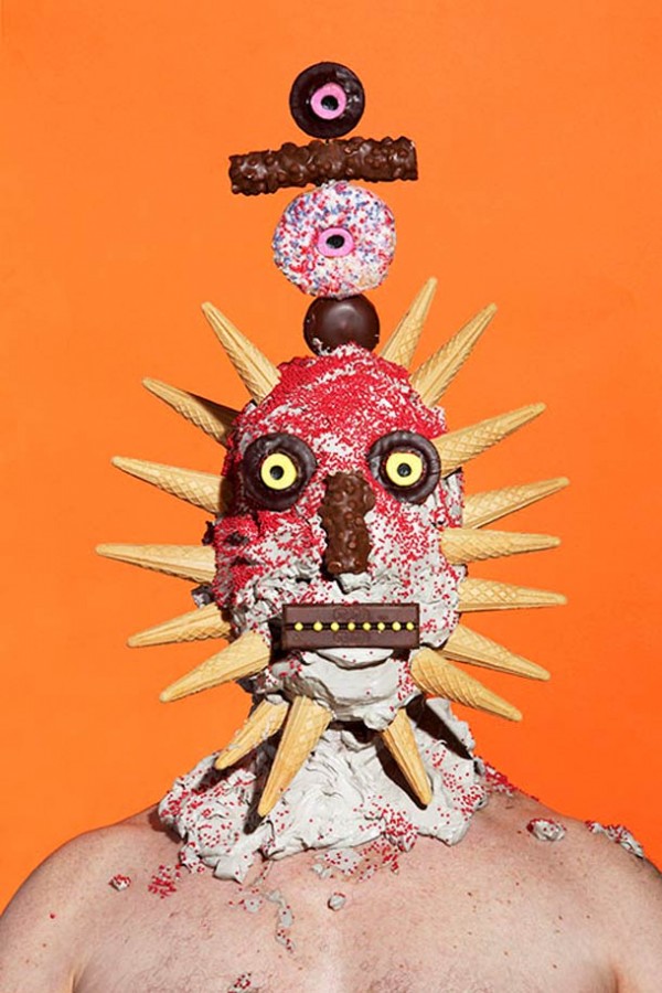 Nightmare food – Artist creates shockingly colorful portraits out
