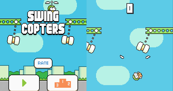 Flappy Bird Sequel Called Swing Copters