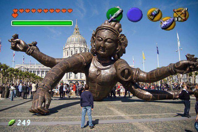 Japanese internet user's amusing interpretation of a sculpture in
