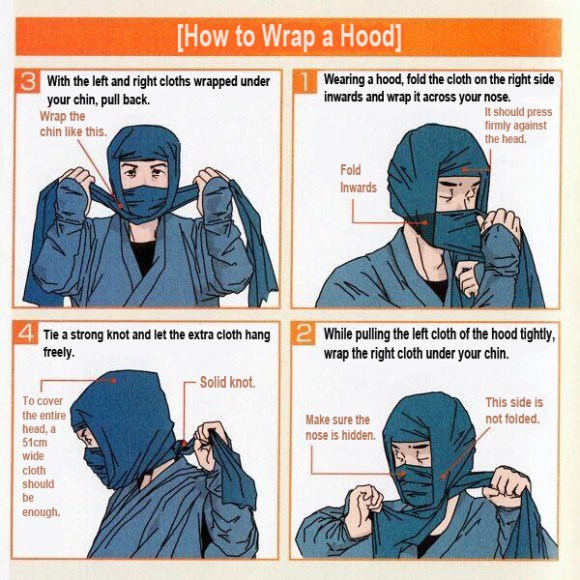 How to properly wrap a ninja hood – Now available in English! | SoraNews24  -Japan News-