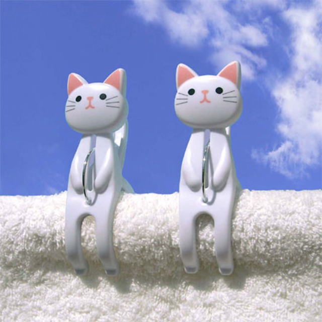 Adorable clothespin cats give you a reason to look forward to laundry day