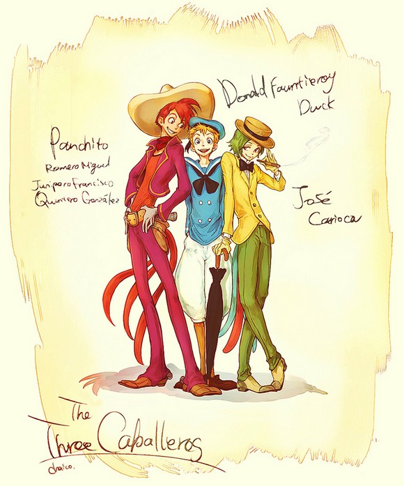 the_three_caballeros_by_chacckco-d4uaupv