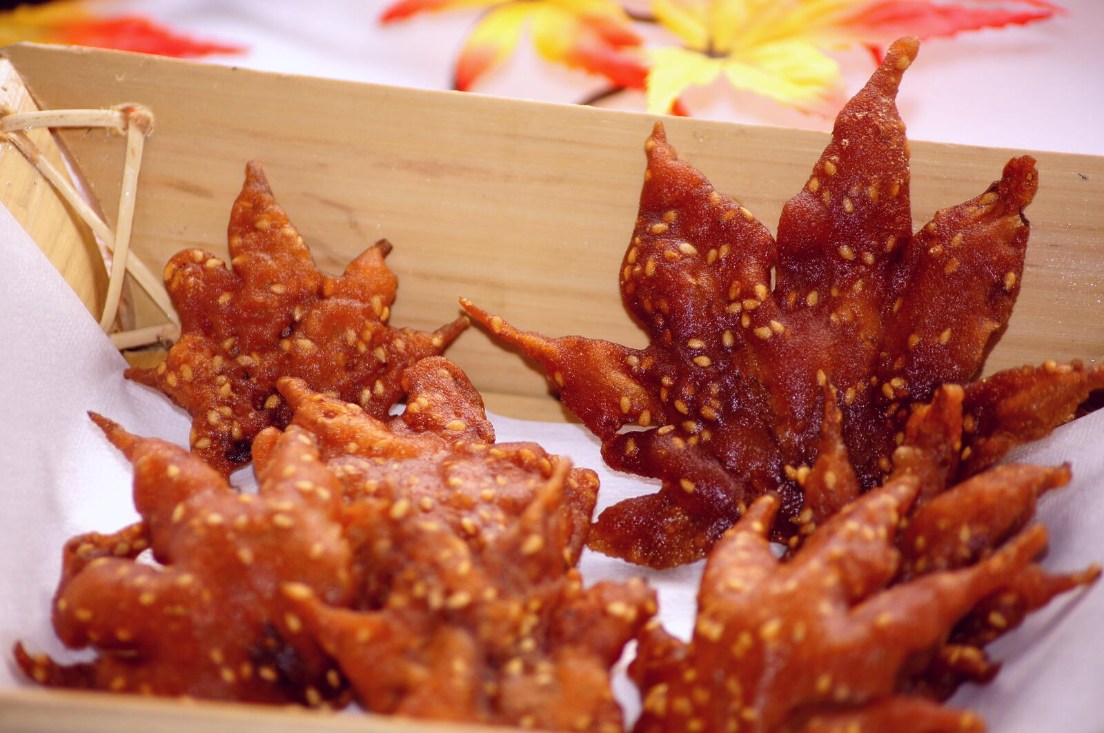 Think you’ve had every type of tempura? Not until you’ve eaten deepfried maple leaves