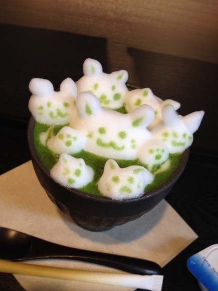 Green Tea Latte Art
