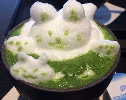 Green Tea Latte Art2