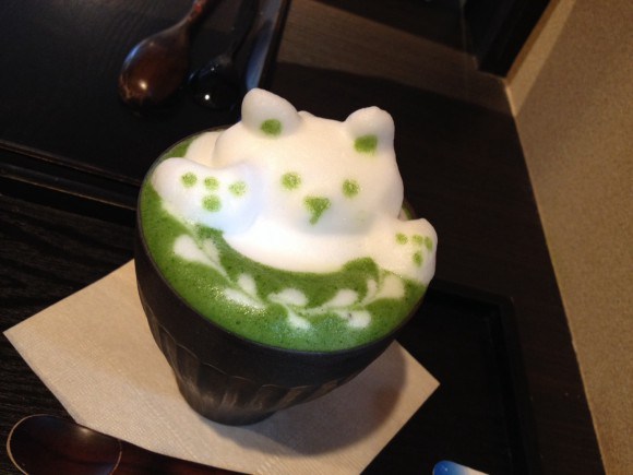 Green Tea Latte Art3