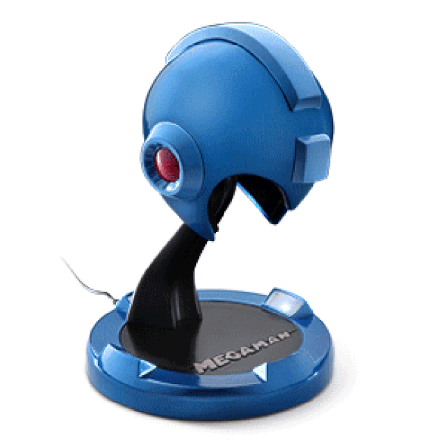 Turn desk time into battle time with this gloriously unnecessary replica Mega Man helmet!