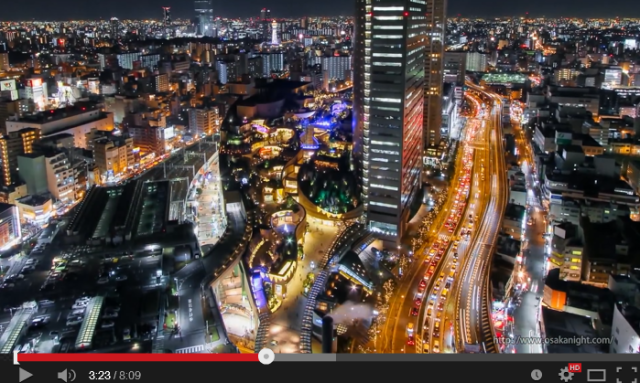 Amazing nighttime video shows Osaka, Tokyo’s rival, has a skyline that’s second to none