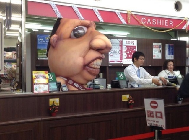Titan mascot turns up for work in Tokyo bookstore, grosses everyone out
