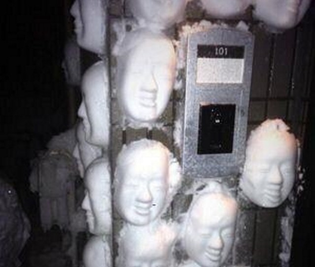 The scariest snow sculpture you’ll see this winter