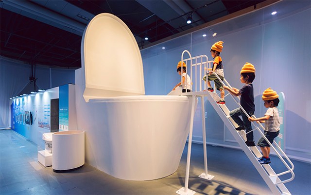 Toilet slides and turd hats: welcome to Tokyo’s crappiest exhibition