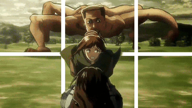 Attack on Titan, Dragon Ball and more now in pseudo 3-D thanks to the magic of white lines【GIFs】