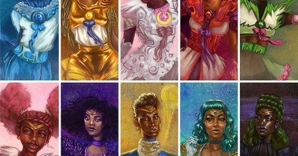 Artist magically transforms Sailor Moon characters into black women ...