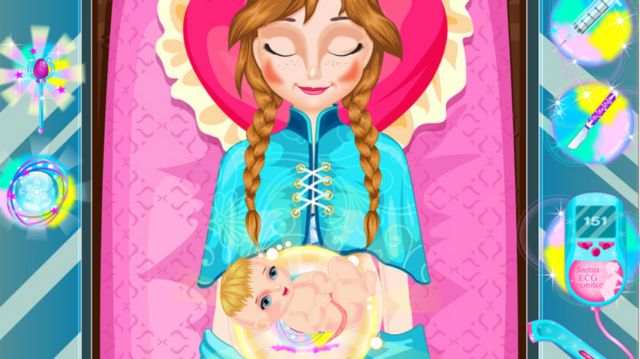 Frozen’s Anna is pregnant and needs a C-section…but don’t worry, there’s an app for that