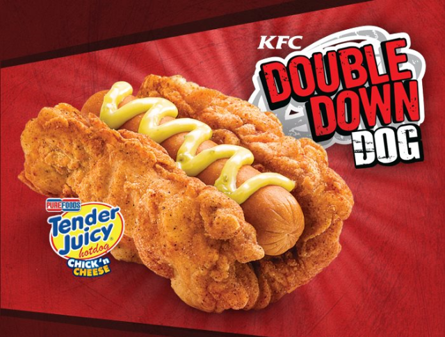 KFC’s Double Down evolves into a fried chicken-wrapped hot dog in the Philippines