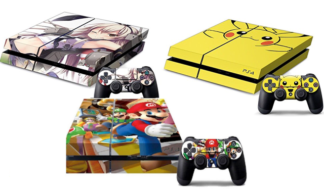 Get some Nintendo on your Sony with these PS4 skins (Oh, and they have an Evangelion one too!)