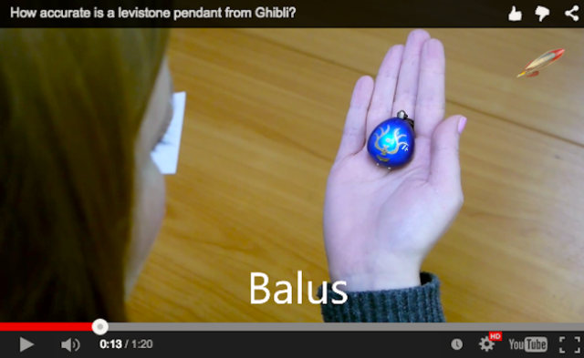 Field testing the magic, voice-operated pendant from Ghibli’s Castle in the Sky 【Video】