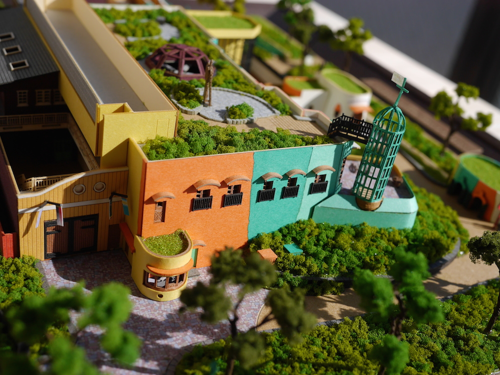 The amazing papercraft model from the Ghibli Museum — see the museum in