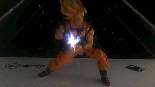 Dragon Ball figure’s holographic energy blast looks so real you’ll want to take cover 【Video】