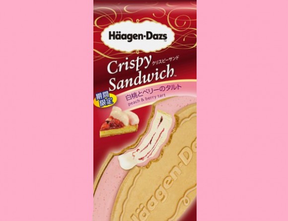New “peach and berry tart” Crispy Sandwich from Häagen-dazs makes spring debut