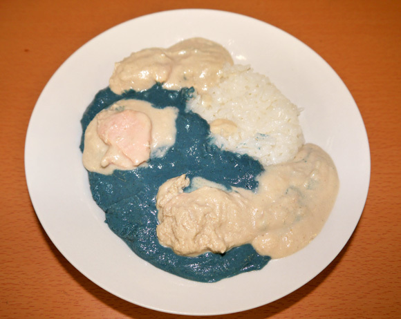 We sample blue Drift Ice Curry from the India of the Okhotsk Sea