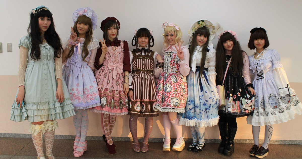 Frills and poofy dresses galore at an international lolita fashion tea party in Tokyo