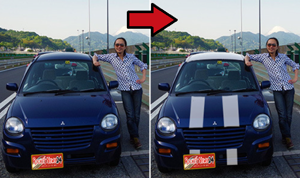 How to double the value of your $10 car: Spend 30 minutes adding racing stripes!