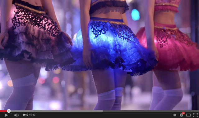 Light-up Hikaru Skirt makes its Idol music video debut