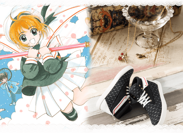 Sakura steps deeper into anime fashion world with sailor-collar Cardcaptor sneakers and necklace