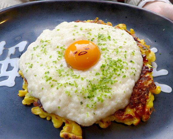 We love Gudetama so much, we turn him into adorable okonomiyaki pancakes and eat him!