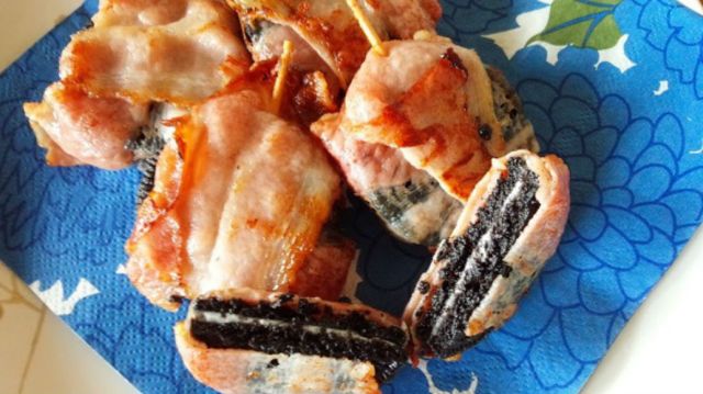 Bacon-fried Oreos make a greasily delicious appearance in Japanese kitchens