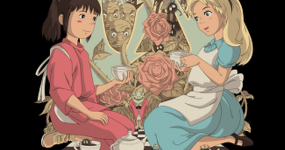 You know what? An Alice in Wonderland/Spirited Away mashup actually kind of  works!