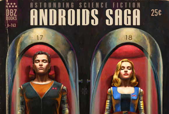 The Android Saga. Love the orange! So very cool.  Dragon ball super manga,  Anime dragon ball, Dragon ball artwork