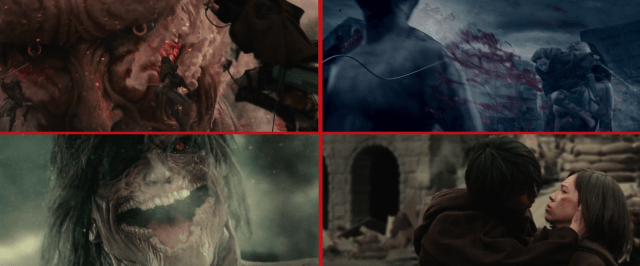 Newest live-action Attack on Titan trailer shows 3-D maneuver gear, spurting blood…and a kiss?
